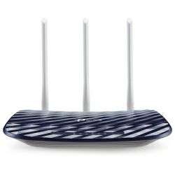 TP-Link AC750 Archer C20 bežični usmjerivač (Dual-Band Router) 300Mbps/433Mbps (2.4GHz/5GHz), 802.11a/b/g/n/ac, 1×WAN, 4×LAN, WPS, 3×fiksna antena