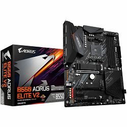 GIGABYTE Mainboard Desktop B550 AORUS ELITE V2 DDR4 (Socket AM4, 4x DDR4 up to 128GB, 1x PCI--Ex16x16 CPU, 3x PCI-Ex16 x2, x1_2,x1_1 Chipset, 2x M.2, 4x SATA 6Gb/s, 1xDP, 1xHDMI, 2x USB Gen2, 3x USB G