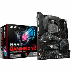 GIGABYTE Main Board Desktop AMD B550, AM4, 4 x DDR4, DVI-D/HDMI, 2xPCIE x16 , 3xPCIE x1, ALC887 , 2x M.2 , 4 x SATA, ATX