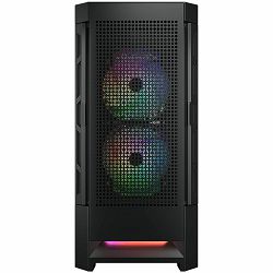 COUGAR | Duoface RGB Black | PC Case | Mid Tower / Airflow Front Panel / 2 x 140mm & 1x 120mm ARGB Fans incl. / TG Left Panel