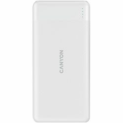 CANYON PB-109 Power bank 10000mAh Li-poly battery, Input Lightning &Type C  : 5V/2A, 9V/2A PD 18W(Max), Output Type C 5V/3A,9V/2.2A,12V/1.5A 20W,  Output USB A:5V3A,9V2A,12V1.5A,18W quick charging cab