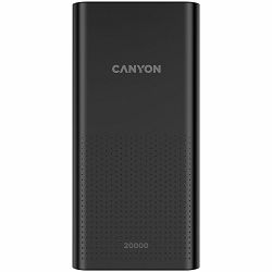 CANYON  PB-2001 Power bank 20000mAh Li-poly battery, Input 5V/2A , Output 5V/2.1A(Max), 144*69*28.5mm, 0.440Kg, Black