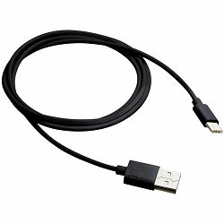 CANYON Type C USB Standard cable, cable length 1m, Black, 15*8.2*1000mm, 0.018kg