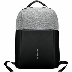 Anti-theft backpack for 15.6"-17" laptop, material 900D glued polyester and 600D polyester, black/dark gray, USB cable length0.6M, 400x210x480mm, 1kg,capacity 20L