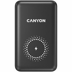 CANYON PB-1001 18W PD+QC 3.0+10W Magnet wireless charger  powerbank 10000mAh Li-poly battery,Lightning Input: DC5V/2A, 9V/2A Type c PD Input: DC5V/3A, 9V/2A, Type C  PD output:5V/3A,9V/2.2A,12V/1.5AQC