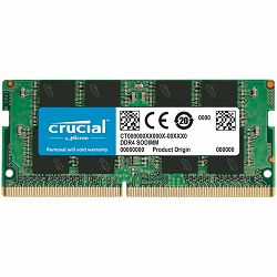 Crucial 16GB DDR4-3200 SODIMM CL22 (8Gbit/16Gbit) Tray, EAN: 649528920829