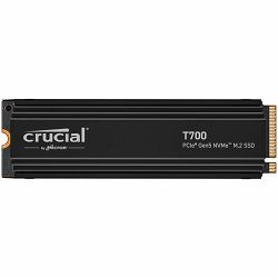 Crucial T700 4TB PCIe Gen5 NVMe M.2 SSD with heatsink, EAN: 649528936738