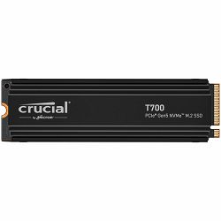 Crucial T700 4TB PCIe Gen5 NVMe M.2 SSD with heatsink, EAN: 649528936738