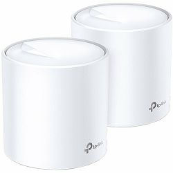 AX3000 Whole Home Mesh Wi-Fi System, Wi-Fi 6, 2402Mbps (4 streams) at 5GHz and 574Mbps (2 streams) at 2.4GHz, 2 Gigabit ports of each unit, support OFDMA, MU-MIMO, 802.11k/v/r seamless roaming, suppor