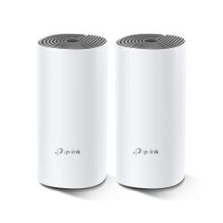 TP-Link AC1200 Deco E4 (2 pack) Whole-Home Mesh Wi-Fi, Dual-Band 300Mbps/867Mbps (2.4GHz/5GHz), 2×LAN, 2×interna antena, MU-MIMO, AP Mode, IPv6 Ready, Deco App, Cloud Support, Alexa & IFTTT