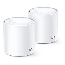 TP-Link AX1800 Deco X20 (2-pack), Dual-Band Whole Home Mesh Wi-Fi 6, 574Mbps/1201Mbps (2.4GHz/5GHz), 802.11ax/ac/n/a/b/g, 2×G-LAN, MU-MIMO, AP Mode, IPv6 Ready, Deco App, Cloud & Alexa Support