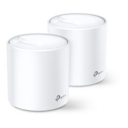 TP-Link AX3000 Deco X60 (2-pack), Dual-Band Whole Home Mesh Wi-Fi 6, 574Mbps/2402Mbps (2.4GHz/5GHz), 802.11ax/ac/n/a/b/g, 2×G-LAN, MU-MIMO, AP Mode, IPv6 Ready, Deco App, Cloud & Alexa Support