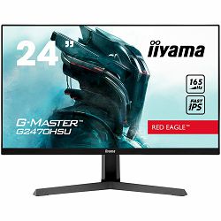 IIYAMA 24" ETE Fast IPS Gaming, G-Master Red Eagle, FreeSync Premium, 1920x1080@165Hz, 250cd/m2, 1100:1, HDMI, DisplayPort, 0,8ms (MPRT), Speakers, USB-HUB (2x2.0), Black Tuner