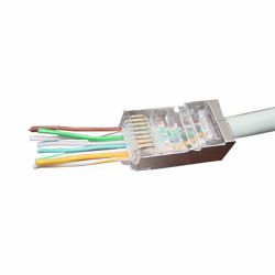 Gembird Cat5e Cat6 pass-through modular FTP plug 8P8C, 50 pcs