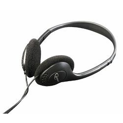 Gembird Stereo headphones with volume control, black color