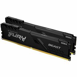 Kingston DRAM 32GB 3200MHz DDR4 CL16 DIMM (Kit of 2) 1Gx8 FURY Beast Black EAN: 740617319873