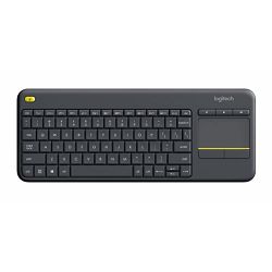 Logitech K400 PLUS Wireless Touch Keyboard, Black
