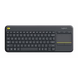 Logitech K400 PLUS Wireless Touch Keyboard, Black