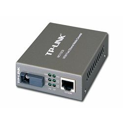 Media Filter TP-Link MC112CS, 1 x 100M SC port, 1 x 100M RJ45 port (Auto MDI/MDIX), 1310nm Tx/1550nm Rx, Half/Full-Duplex transfer mode for FX port, Full Duplex Flow Control (IEEE 802.3x), Half Duplex
