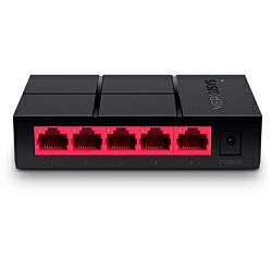Mercusys 5-port Gigabit mini Desktop preklopnik (Switch), 5×10/100/1000M RJ45 ports, plastično kućište