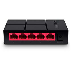 Mercusys 5-port Gigabit mini Desktop preklopnik (Switch), 5×10/100/1000M RJ45 ports, plastično kućište