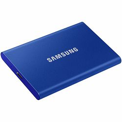 Samsung SSD T7  External 1TB, USB 3.2, 1050/1000 MB/s, included USB Type C-to-C and Type C-to-A cables, 3 yrs, indigo blue, EAN: 8806090312410