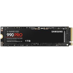 Samsung SSD 1TB M.2 PCIEx4 PCI Gen4.0 990 Pro without Heatsink 600 TBW 5 yrs