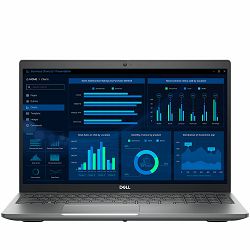 Dell Mobile Precision 3581,15.6" FHD (1920x1080),Intel Core i7-13700H vPro (24MB,14C/20T,5.0GHz,Turbo,45W),16GB (2x8GB) DDR5,M.2 512GB PCIe,NVIDIA RTX A500 4GB,WiFi,BT,HDMI,2xTHB4,2xUSB 3.2,RJ-45,Cam,