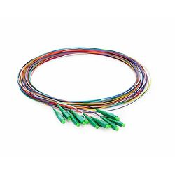 NFO Fiber optic pigtail LC APC, SM, G.657A1, 900um, LSZH, 1m, 12 colors