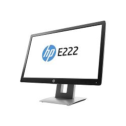 LCD HP 22" E222; black/silver;1920x1080, 1000:1, 250 cd/m2, VGA, HDMI, DisplayPort, USB Hub, AG