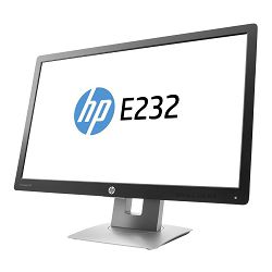 LCD HP EliteDisplay 23" E232; black/silver;1920x1080, 1000:1, 250 cd/m2, VGA, HDMI, DisplayPort, USB Hub, AG