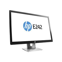 LCD HP 24" E242; black/gray;1920x1200, 1000:1, 250 cd/m2, VGA, HDMI, DisplayPort, USB Hub, AG
