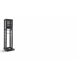 NaviaTec 19" 4 Post Open Frame Rack, 29U Black