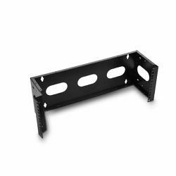 NaviaTec 19" Wall Mount Bracket 3U 6" deep (Black)