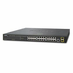 Planet L2 24-Port RJ45 1GbE Switch 2x 1G SFP Interfaces Mngd Switch