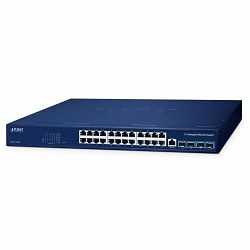 Planet L3 24-Port 10 100 1000T 4-Port 10G SFP Managed Ethernet Switch