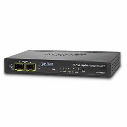 Planet 8-Port Gigabit 2P Gig X SFP Managed Desktop Switch