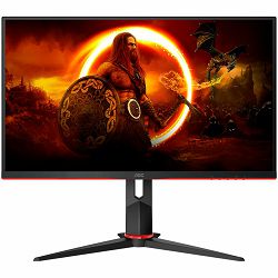 AOC Monitor LED Q27G2S 27” QHD IPS Gaming 2560x1440 155Hz, 1000:1, 1ms (MPRT), HDMI, DP, Full Ergo, Black & Red, HDR Mode, G-sync Compatible certified, 3y