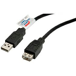 USB2.0 kabel TIP A-A M/F, 0.8m, bež (produžni)