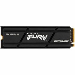 KINGSTON FURY Renegade 1TB SSD with Heatsink, M.2 2280, PCIe 4.0 NVMe, Read/Write 7300/6000MB/s, Random Read/Write: 900K/1000K IOPS