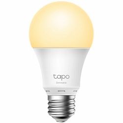 Tapo Smart WiFi Bulb, A60 size, E27 base, 8.7W, 2700K warm white，800 lumens brightness and dimmable, 802.11b/g/n 2.4G WiFi connection, work with 200-240 V, 50/60 Hz power voltage and frequency, work w