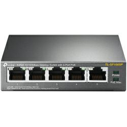 TP-Link 5-port Desktop preklopnik (Switch), 5×10/100M RJ45 ports + 4 PoE ports, metalno kućište (58W)