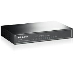 TP-Link 8-port Desktop preklopnik (Switch), 8×10/100M RJ45 ports + 4 PoE ports, metalno kućište (57W)