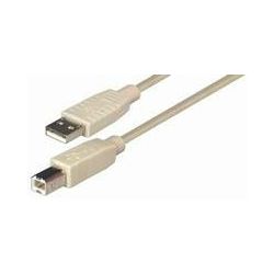 Transmedia USB 2.0 AB, Beige, 1,8m