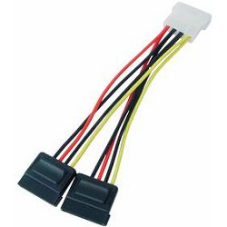 Transmedia 2x Sata Power Cable