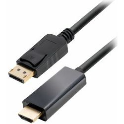 Transmedia DisplayPort plug to HDMI plug, 1,0 m