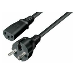 Transmedia Power Cable Schuko -IEC 320 plug 1,5m