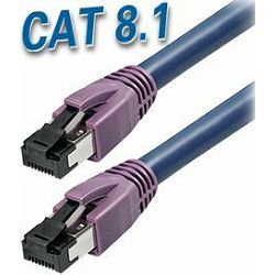 Transmedia Cat 8.1 SFTP Kabel 1m, dark blue