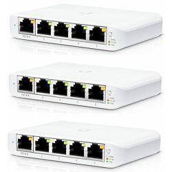 Ubiquiti Networks Compact 5-Port Managed Gigabit Swicth, 3-Pack
