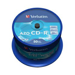 CD-R Verbatim 700MB 52× DataLife+ Crystal 50 pack spindle